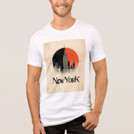 New York Begränsad Edition - 1960-talets Stil-graf T Shirt