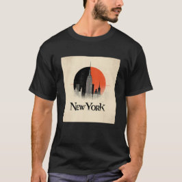 New York Begränsad Edition - 1960-talets Stil-graf T Shirt