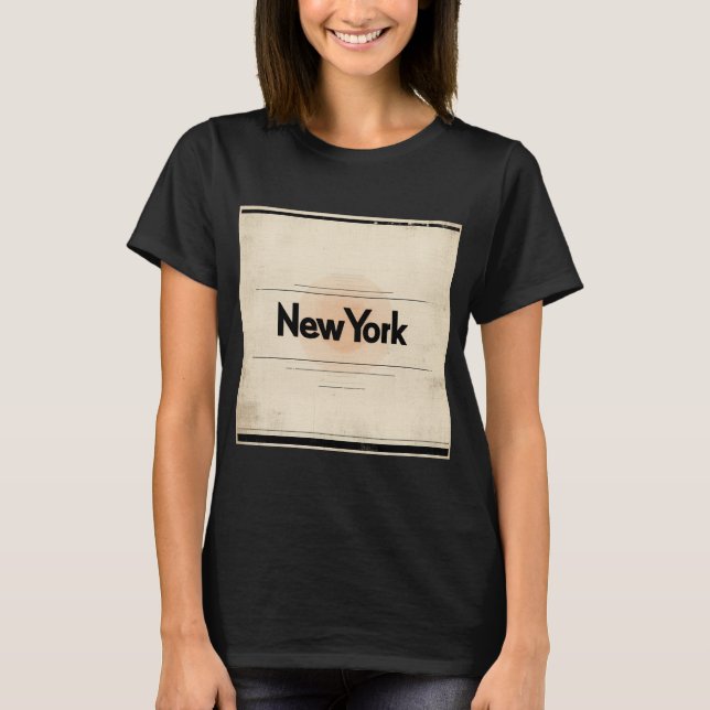 New York Begränsad Edition Inspired by 1960-talet  T Shirt (Framsida)