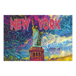 New York, besök USA Fototryck