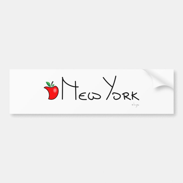 New York Big Apple Bildekal (Framsidan)