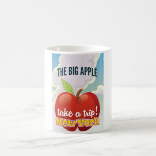 New York Big Apple reseskylt Kaffemugg