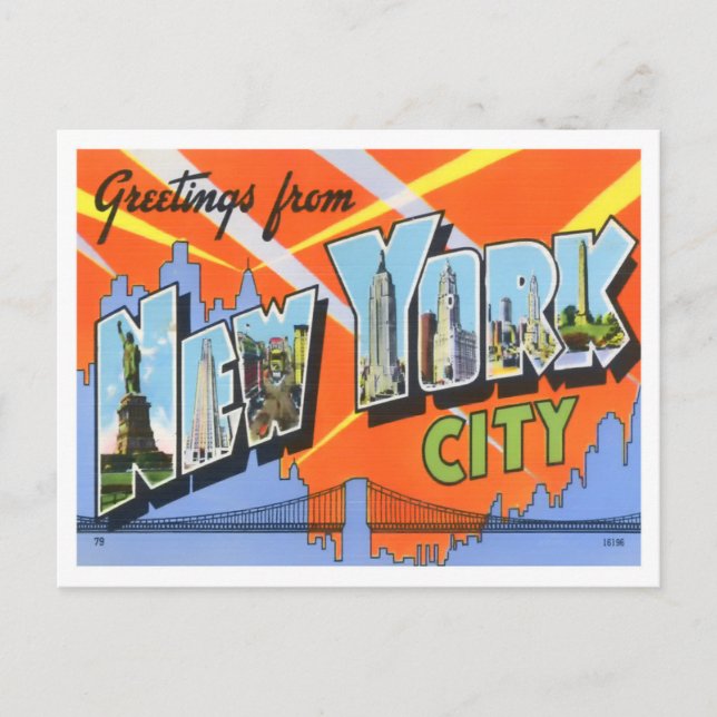 New York Big Brev-vykort Vykort (Framsida)