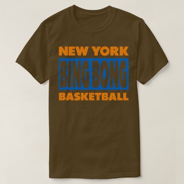 New York Bing Bong Basketball T Shirt (Design framsida)