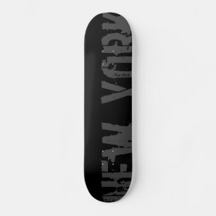 New York - Black Urban Stil Skateboard