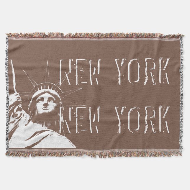 New York Blanket NYC Frihetsgudinnan Blanket Mysfilt (Framsidan)