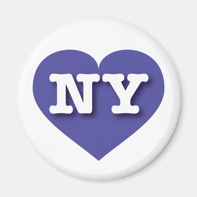 New York Blue Heart - I kärlek NY Magnet (Framsidan)
