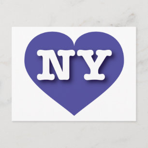 New York Blue Heart - I kärlek NY Vykort