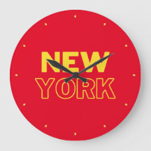 New York-bokstäver Stor klocka