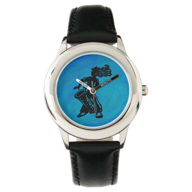 New York Boogie Nights Drum Blue Armbandsur (Framsida)