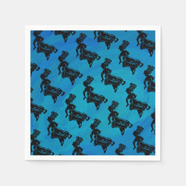 New York Boogie Nights Drum Blue Pappersservett (Framsidan)