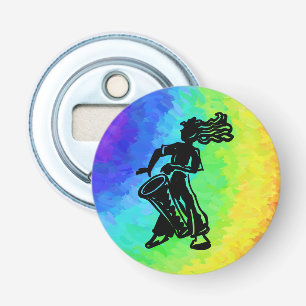New York Boogie Nights Drum Rainbow Flasköppnare