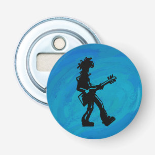New York Boogie Nights Guitar Blue Flasköppnare
