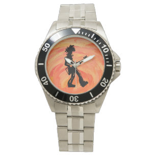 New York Boogie Nights Guitar Orange Armbandsur