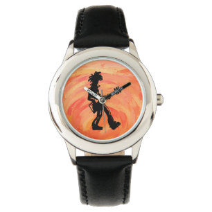 New York Boogie Nights Guitar Orange Armbandsur