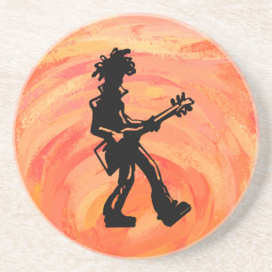 New York Boogie Nights Guitar Orange Underlägg