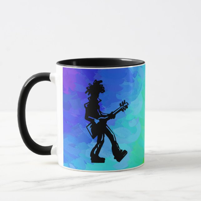 New York Boogie Nights Guitar Rainbow Mugg (Vänster)