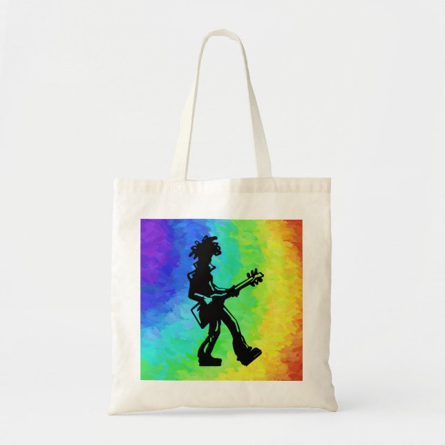 New York Boogie Nights Guitar Rainbow Tygkasse (Framsidan)