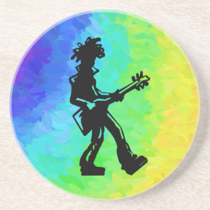 New York Boogie Nights Guitar Rainbow Underlägg