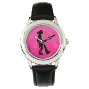 New York Boogie Nights Guitar Shock rosa Armbandsur