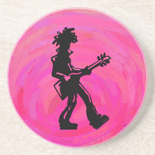 New York Boogie Nights Guitar Shock rosa Underlägg (Framsidan)