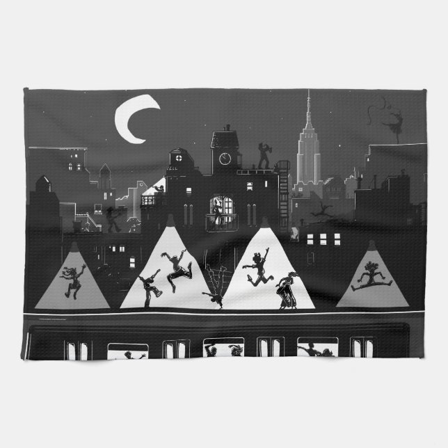 New York Boogie Nights Kökshandduk (Horisontell)