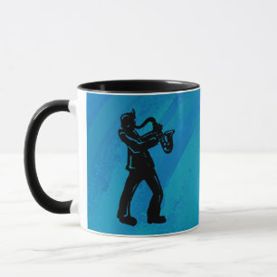 New York Boogie Nights Saxophone Blue Mugg