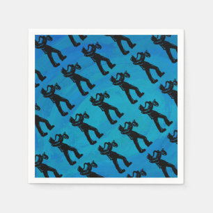New York Boogie Nights Saxophone Blue Pappersservett