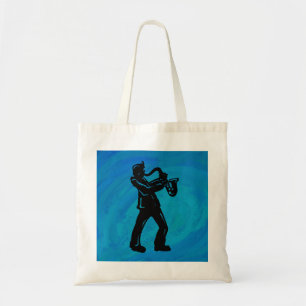 New York Boogie Nights Saxophone Blue Tygkasse