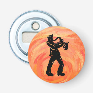 New York Boogie Nights Saxophone Orange Flasköppnare