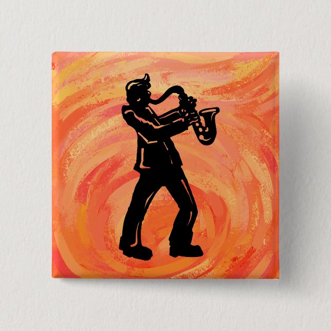 New York Boogie Nights Saxophone Orange Knapp (Framsida)