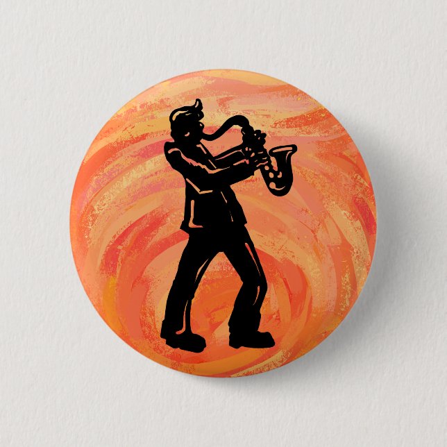 New York Boogie Nights Saxophone Orange Knapp (Framsida)