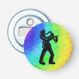New York Boogie Nights Saxophone Rainbow Flasköppnare
