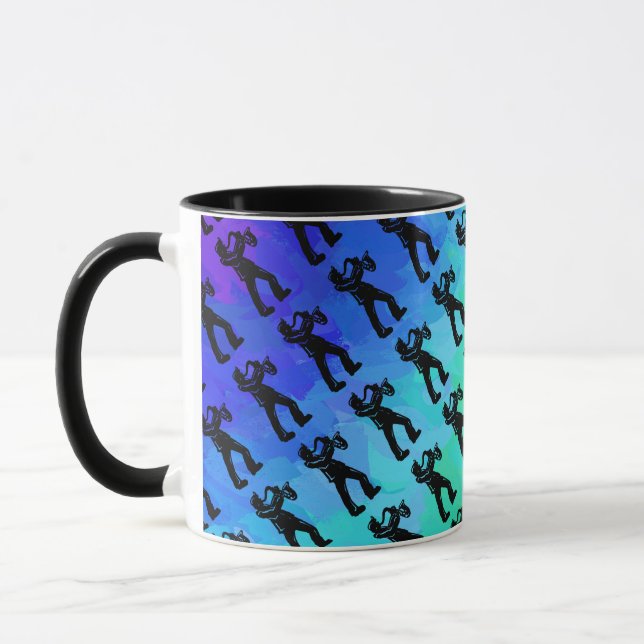 New York Boogie Nights Saxophone Rainbow Mugg (Vänster)