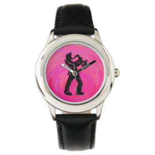 New York Boogie Nights Saxophone Shock rosa Armbandsur