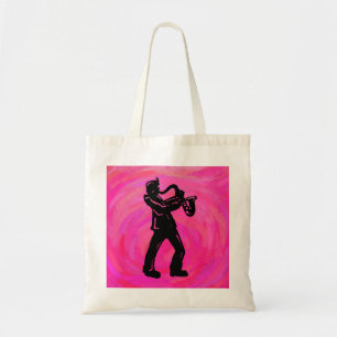New York Boogie Nights Saxophone Shock rosa Tygkasse