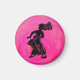 New York Boogie Nights Trumma Hot Pink Magnet