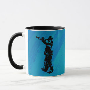 New York Boogie Nights Trumpet Blå Mugg