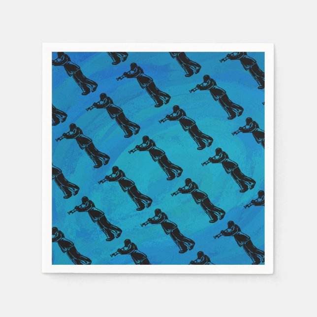 New York Boogie Nights Trumpet Blue Pappersservett (Framsidan)