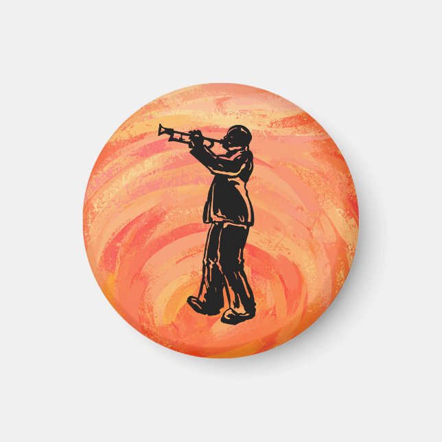 New York Boogie Nights Trumpet Orange Magnet (Framsidan)