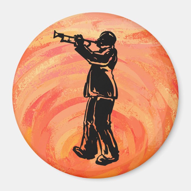 New York Boogie Nights Trumpet Orange Magnet (Framsidan)