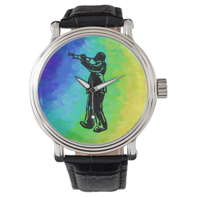 New York Boogie Nights Trumpet Rainbow Armbandsur (Framsida)