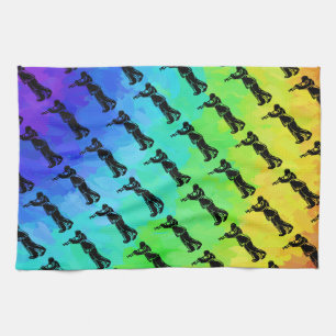 New York Boogie Nights Trumpet Rainbow Kökshandduk