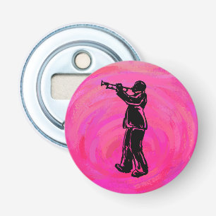 New York Boogie Nights Trumpet Shock rosa Flasköppnare
