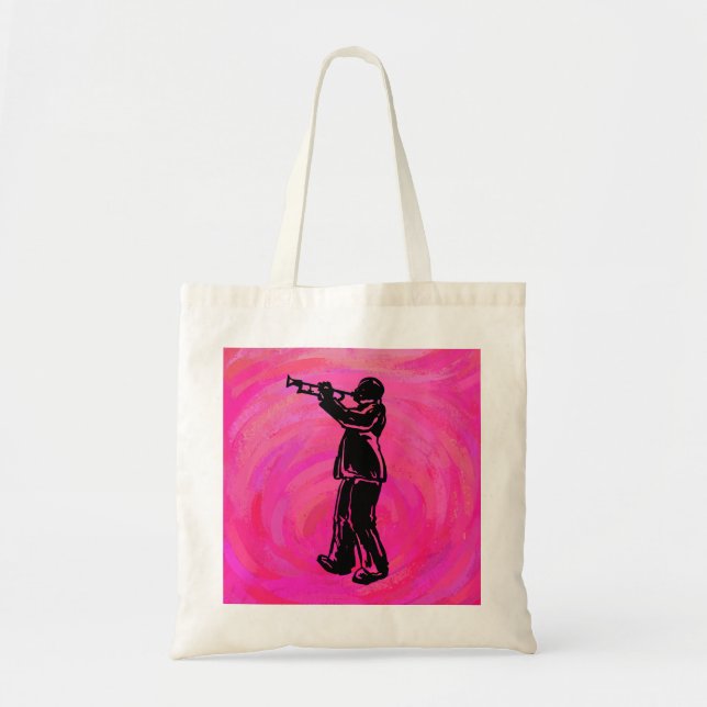New York Boogie Nights Trumpet Shock rosa Tygkasse (Framsidan)