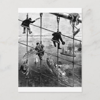 New York, Booklyn Bridge, 1883 Vykort