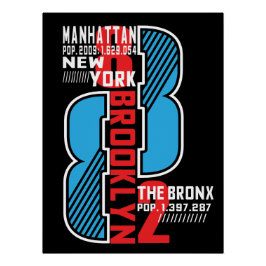 New York Boroughs: Population & City Legacy Perfect Poster