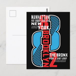 New York Boroughs: Population & City Legacy Vykort