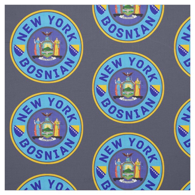 New York Bosnian American Fabric Tyg (Provkarta)