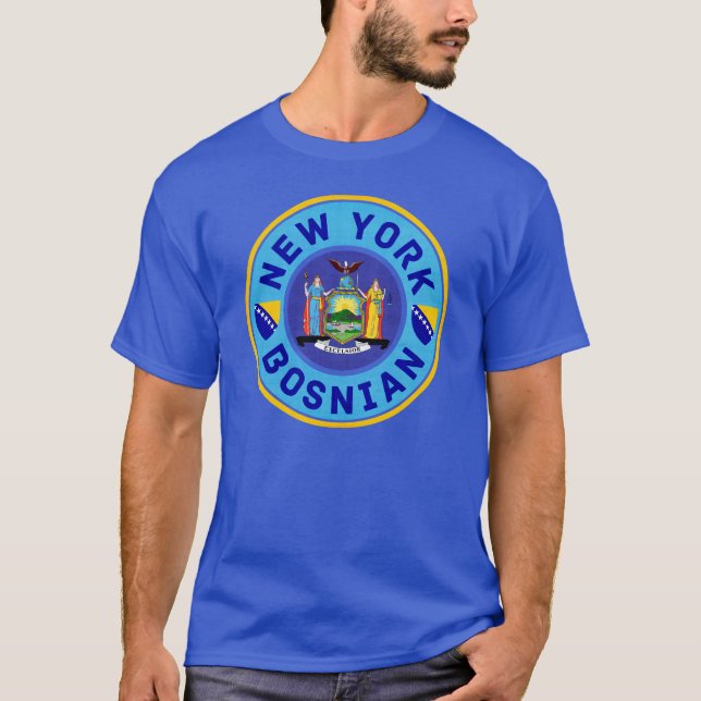 New York Bosnian American T-shirt (Framsida)